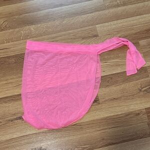 Pink Sheer Sarong Wrap
